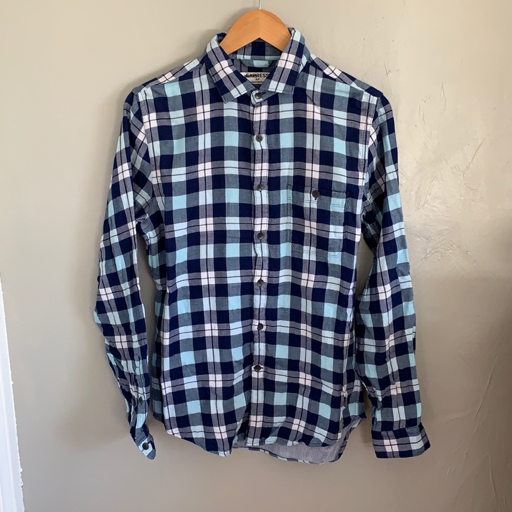 Express plaid button down